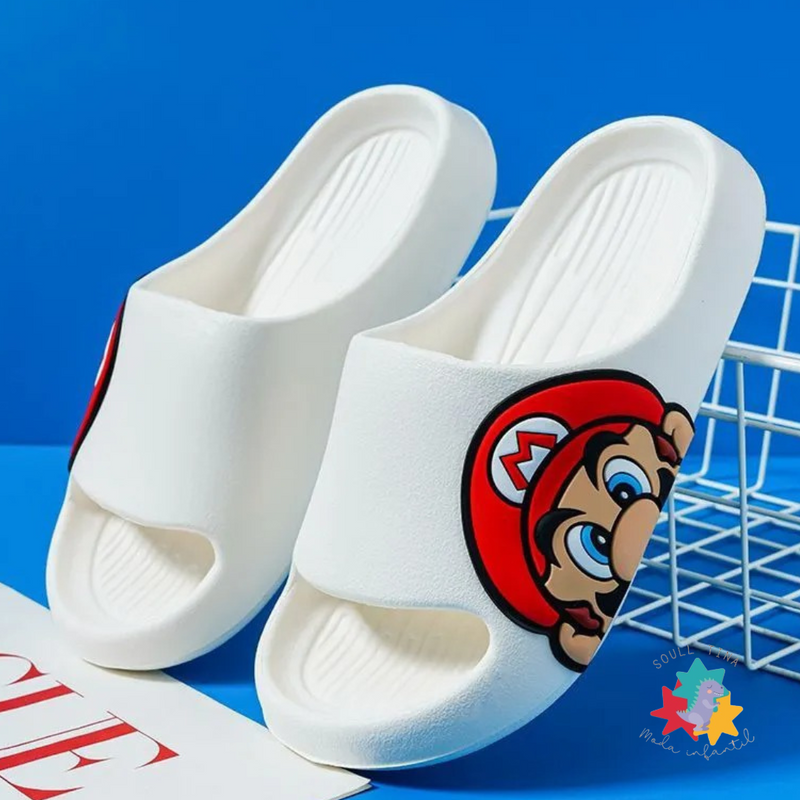 Chinelo Nuvem Infantil Masculino Game Mario