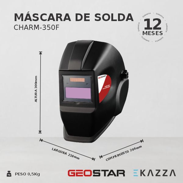 Máscara Solda Escurecimento Autom CHARM-350F - GEOSTAR