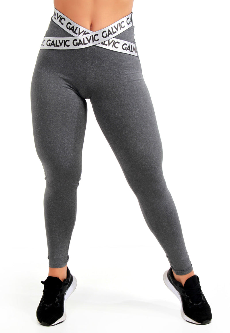 Conjunto Fitness Com Elástico Cruzado (calça+top)